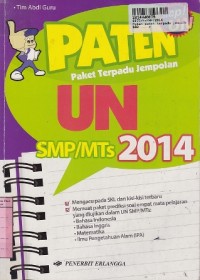 Paten Paket Terpadu Jempolan UN SMP/MTs 2014