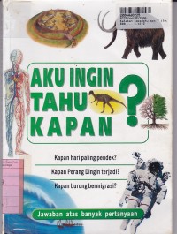 Katakan Kepadaku Kapan? Ilmu Pengetahuan & Teknologi