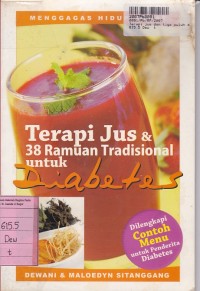 Terapi Jus dan 38 Ramuan Tradisional untuk Diabetes