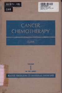 Cancer Chemotherapy [Jilid 1]