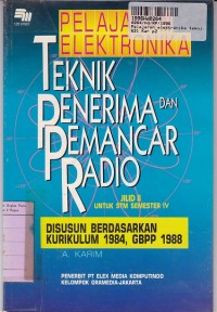 Pelajaran Elektronika Teknik Penerima dan Pemancar Radio