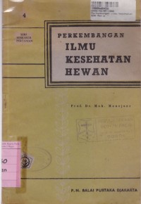 Perkembangan Ilmu Kesehatan Hewan