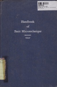 Handbook of Basic Microtechnique