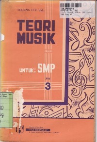 Teori Musik [Risik Jilid. 3]: untuk SMP Kls. III