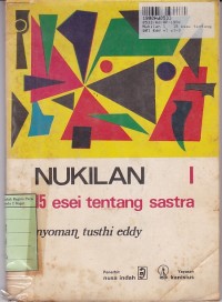 Nukilan [Jilid 1] : 15 Esai Tentang Sastra