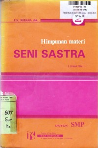 Himpunan Materi Seni Sastra [Himat Sas - Jilid 2]: untuk SMP Kls. II