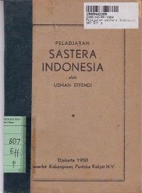 Peladjaran Sastera Indonesia