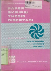 Paper, Skripsi, Thesis, Disertasi [Buku Pegangan]