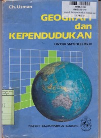 Geografi dan Kependudukan [Jilid 3]: untuk SMTP Kls. III