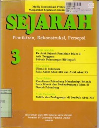 Sejarah [Jilid 3]: Pemikiran, Rekonstruksi, Persepsi