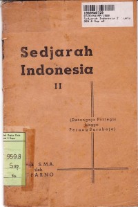 Sedjarah Indonesia untuk SMA [Jilid II]