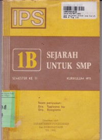 IPS Sejarah Untuk SMP Kurikulum 1975