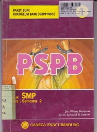 PSPB [Jilid 1]: untuk SMP Kls. I Sem. 2 Kur. Baru [GBPP th. 1986]