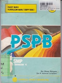 PSPB [Jilid 2]: untuk SMP Kls. II Sem. 4 Kur. Baru [GBPP th. 1986]