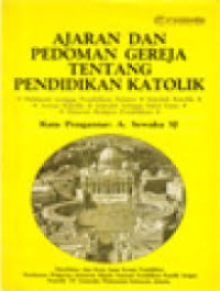 Image of Ajaran dan Pedoman Gereja Tentang Pendidikan Katolik