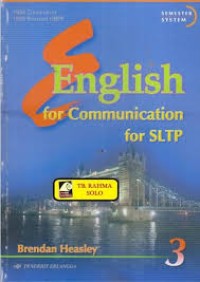 Image of English for Communication for SLTP Year 3 [Curriculum 1994]