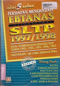 Persiapan Menghadapi Ebtanas Uji Prestasi SLTP 1997/1998 [+ Uji Coba Ebtanas PPKN]