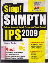 Siap! SNMPTN IPS 2009