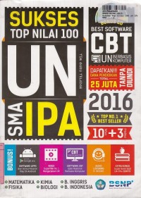 Sukses Top Nilai 100 UN SMA IPA 2016