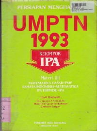 Persiapan Menghadapi UMPTN th. 1993 Kelompok IPA