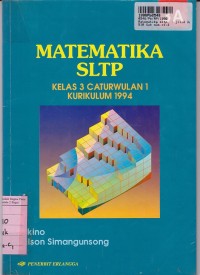 Matematika [Jilid 3a]: untuk Kls. III Cawu 1 Kur. th. 1994