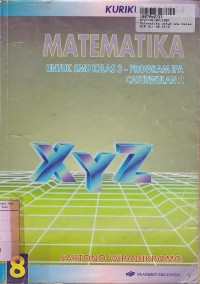 Matematika [Jilid 8]: untuk SMU Kls. I II  Cawu 2 [Prog. IPA - Kur. th. 1994]