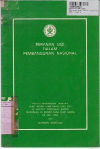 Peranan Gizi dalam Pembangunan Nasional