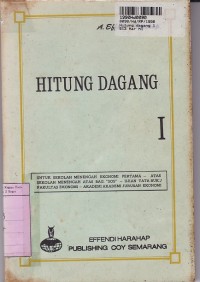 Image of Hitung Dagang [Jilid 1]: untuk SMP, SMA Uji Tata Buku, Fak. Ekonomi