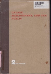 Unions Management and the Public