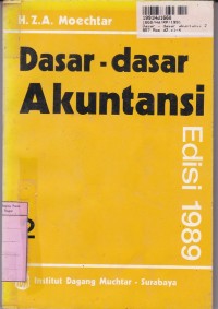 Dasar-dasar Akuntansi [Jilid 2 - Edisi 1989]