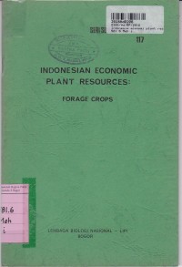 Seri Sumber Daya Alam: Indonesia Economic Plant Resources Forage Crops