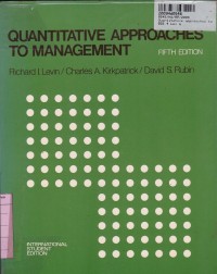 Quantitative Approaches to Management