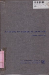 A Theory of Financial Analysis