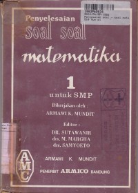 Penyelesaian Soal-soal Matematika [Jilid 1]: untuk SMP