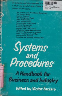 Systems and Procedures: a Handbook for Business and Industry