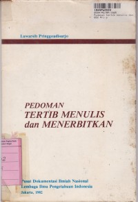 Pedoman Tertib Menulis dan Menerbitkan