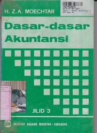 Dasar-dasar Akuntansi [Jilid  3]