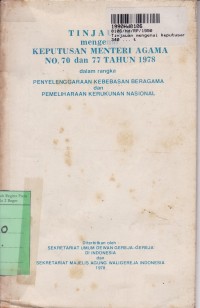 Tinjauan Mengenai Keputusan Menteri Agama