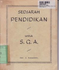 Sejarah Pendidikan untuk S. G. A