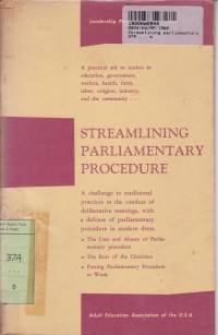 Streamlining Parliamentary Procedure