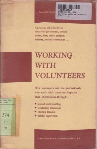 Working with Volunteers