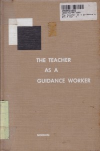 The Teacher as a Guidance Worker