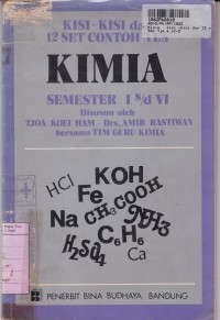 Kisi-kisi & 12 Set Contoh Tes Kimia Sem. 1 s/d 6 untuk SMA