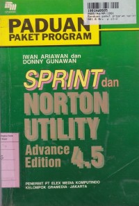 Paduan Paket Program: Sprint & Norton Utility Advanced Edition 4.5