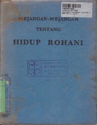 Wejangan-wejangan Tentang Hidup Rohani