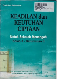 Keadilan dan Keutuhan Ciptaan: untuk Sekolah Menengah kls. 3