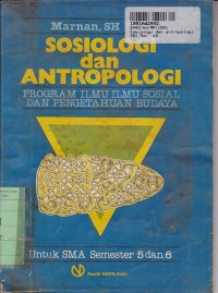 Sosiologi dan Antropologi: untuk SMA kls. 3