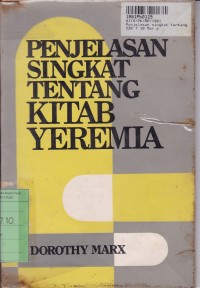 Penjelasan Singkat Tentang Kitab Yeremia