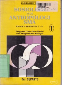 Sosiologi dan Antropologi [Jilid 1]: untuk SMA kls. 2