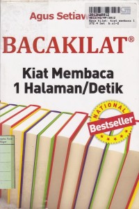 Baca Kilat: Kiat Membaca 1 Halaman/Detik dengan Pemahaman Tinggi